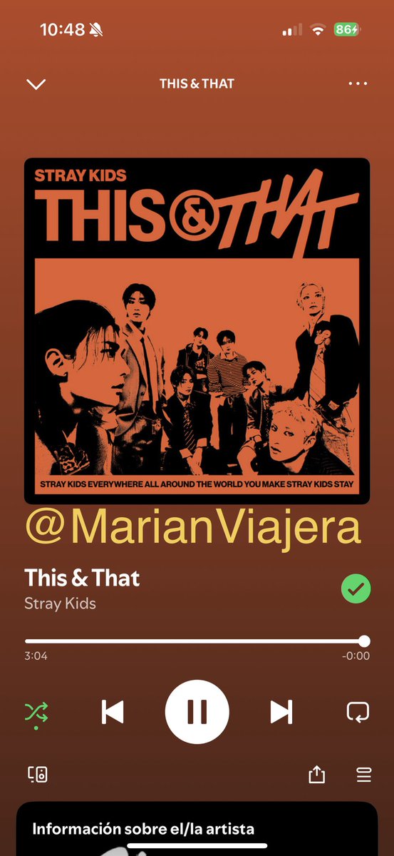 MarianViajera's tweet photo. @Stray_Kids Spotify 

#StrayKids #스트레이키즈 #THIS_AND_THAT #This_and_That_BurningTime https://t.co/Me7FIx0ztZ