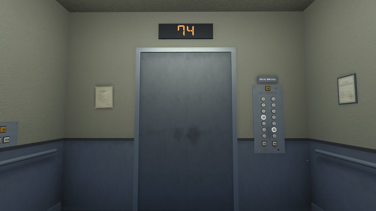 coyote_30_vrc's tweet photo. ワールド:Just Elevator
推定時間:7分
推奨人数:1人~8人
Quest:〇

怖さレベル:★★★★☆
おすすめ度:★★★★★
上の階へ向かうエレベーターホラワ  
濁ったアナウンスが響くたびにゾクッと…

URL↓
https://t.co/PUjQHvAPS5

#VRC #VRCホラー
#VRChat_world紹介 https://t.co/2vq8WvHCfr