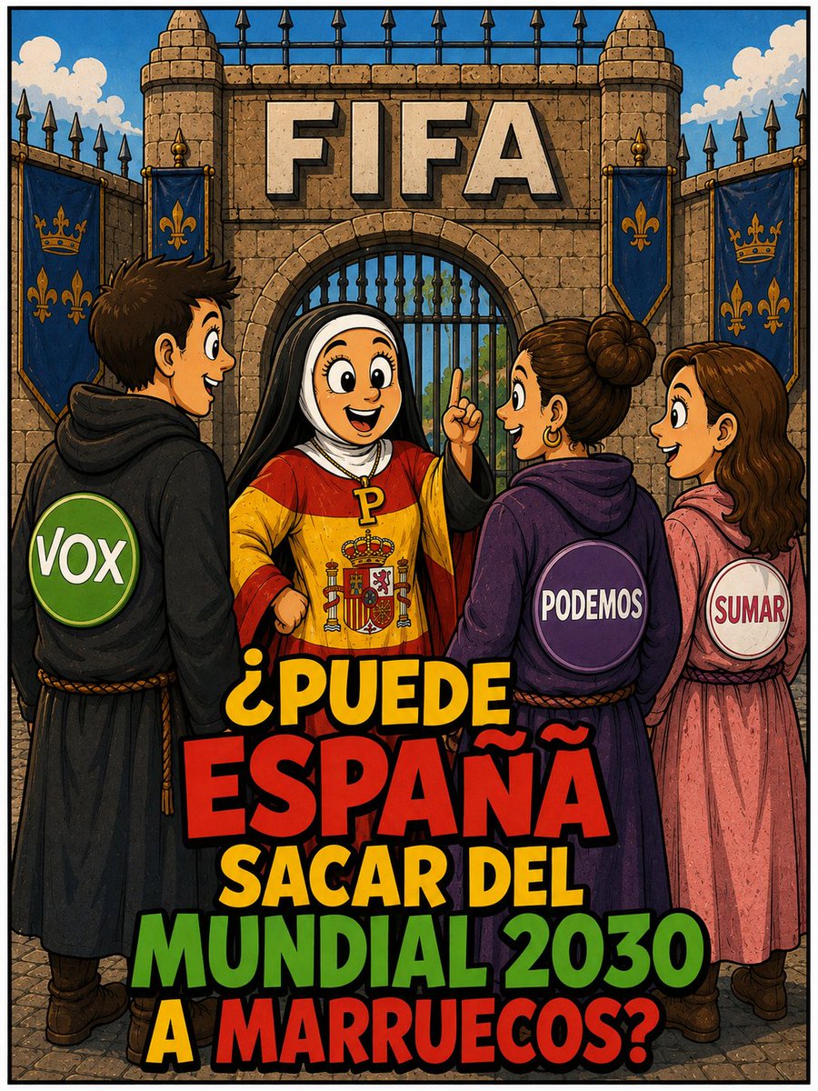 elprofesergio's tweet photo. ¿Puede España sacar de la candidatura del mundial de 2030 a Marruecos? https://t.co/1begOKRXAS