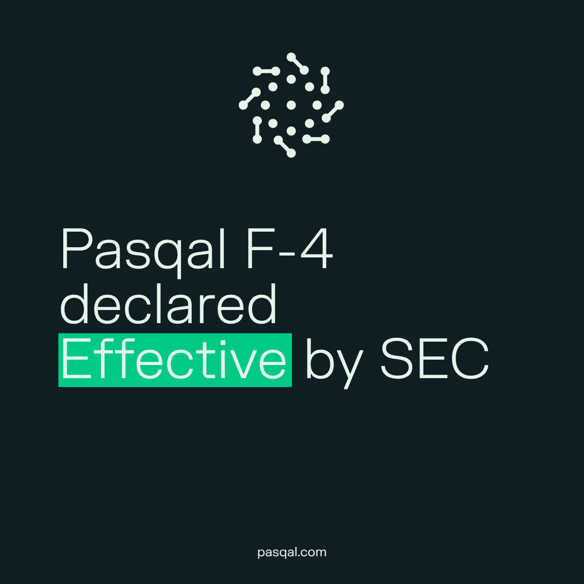 PasqalQuantum's tweet photo. A significant step on our path toward becoming a public company: Pasqal's joint registration statement on Form F-4 filed with BleichroederAcquisition Corp. II (Nasdaq: BBCQ) has been declared effective by the U.S. Securities and Exchange Commission.
https://t.co/c8JkukUKCS https://t.co/UDUmzl7Pc6