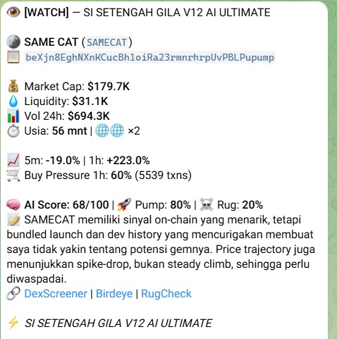 YoliTradingBot's tweet photo. 16.36x from early entry.
179.7K ➜ 2.94M MC
solana:beXjn8EghNXnKCucBh1oiRa23rmnrhrpUvPBLPupump 

beXjn8EghNXnKCucBh1oiRa23rmnrhrpUvPBLPupump

The next runner is always loading.
DYOR.

#MEMEcoin #tradingbot #bottrading #memecoin100x #solanatoken #solana https://t.co/5giCz3jVJG