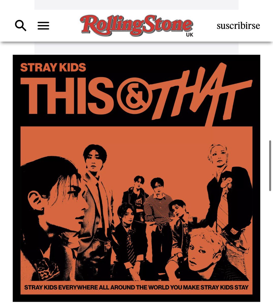 skzlatamproject's tweet photo. Stray kids con This and that forma parte de los “5 albums que debes escuchar esta semana”

"Esta vez fuimos en una dirección diferente, un poco más tranquilo y relajado", dijo Changbin sobre el último miniálbum de Stray Kids en una conferencia de prensa en Seúl. "Al igual que el título, queríamos expresar la confianza de ser buenos en esto y aquello". Algunos de los elementos más duros del material anterior de la banda se han suavizado aquí, dando una nueva sensación a su sonido sin erosionar su personalidad. Es la señal de un grupo que está en constante evolución y arrendo nuevos caminos.
