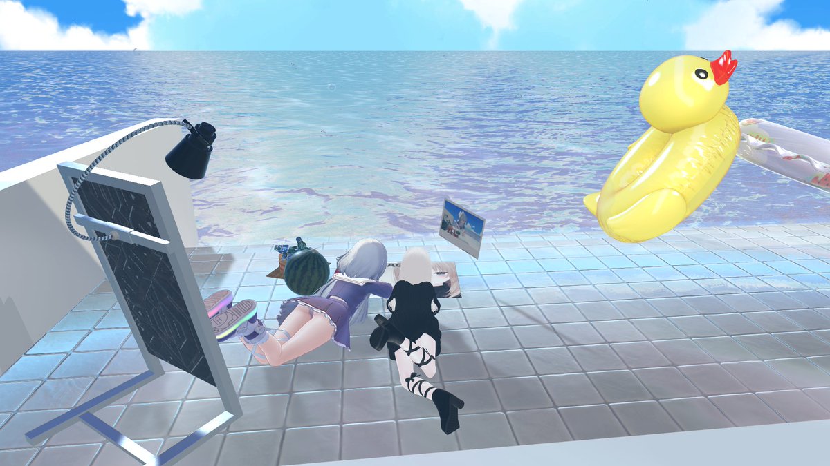 nlrqz_'s tweet photo. 夏を感じる #vrchat https://t.co/w6fVnuox9N