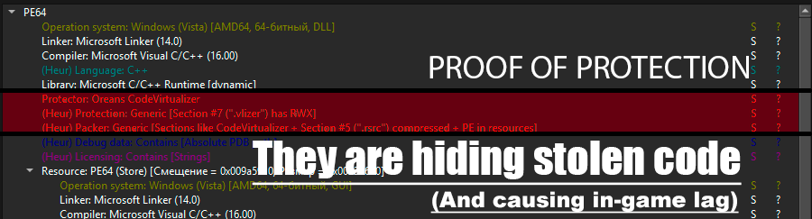 iw8modtruth's tweet photo. Why encrypt a CoD mod, unless hiding stolen code?
 
IW8-"mod" stole Hina's custom camos, begged r4v3n for help to bypass arxan &amp; copy-pasted LAN code

Get the unencrypted build on @Spiritisisis &amp; inspect the DLL yourself

We tell the truth, you choose who to believe
@IW8Mod #COD https://t.co/6S17U2gp3z