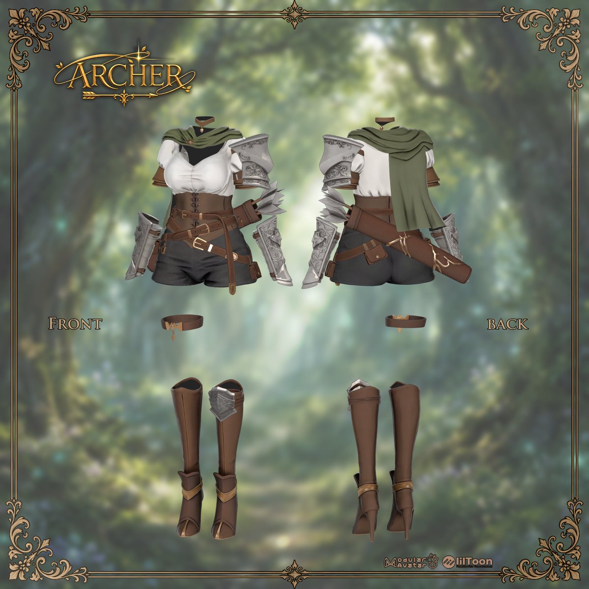 gimjaeg35786175's tweet photo. 🎁 RT+Follow & 30% OFF Sale!

New item [Archer] has been released! ✨

https://t.co/MY2FtdSqlC

【ARCHER】 is a high-quality ranger outfit asset inspired by fantasy-themed adventurers.

It features an interactive bow-shooting gimmick!

In addition to exquisite armor details, it features special interactive gimmicks that maximize immersion in virtual spaces.

✨ PRESENT EVENT
🎁 3 winners will receive the full set (RT + Follow)
🔥 Plus, 1 additional winner for every 100 LIKES!

💸 Limited Time 30% OFF Sale!
~ 08/11 24:00 JST 📸

#booth_pm #VRChat #DragonSaga_3D
