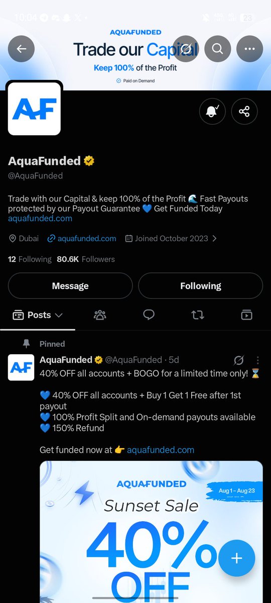 Mickyjay75's tweet photo. @DaCryptoSheikh @AquaFunded @LewisAquaFunded @CharlesFT_ @mhidxe @pips_daily @RonTrd1 All done sir 
@chrysogonu7 
@MichaelKobo24 
@Rodryg0Trades https://t.co/udCfygTQAH