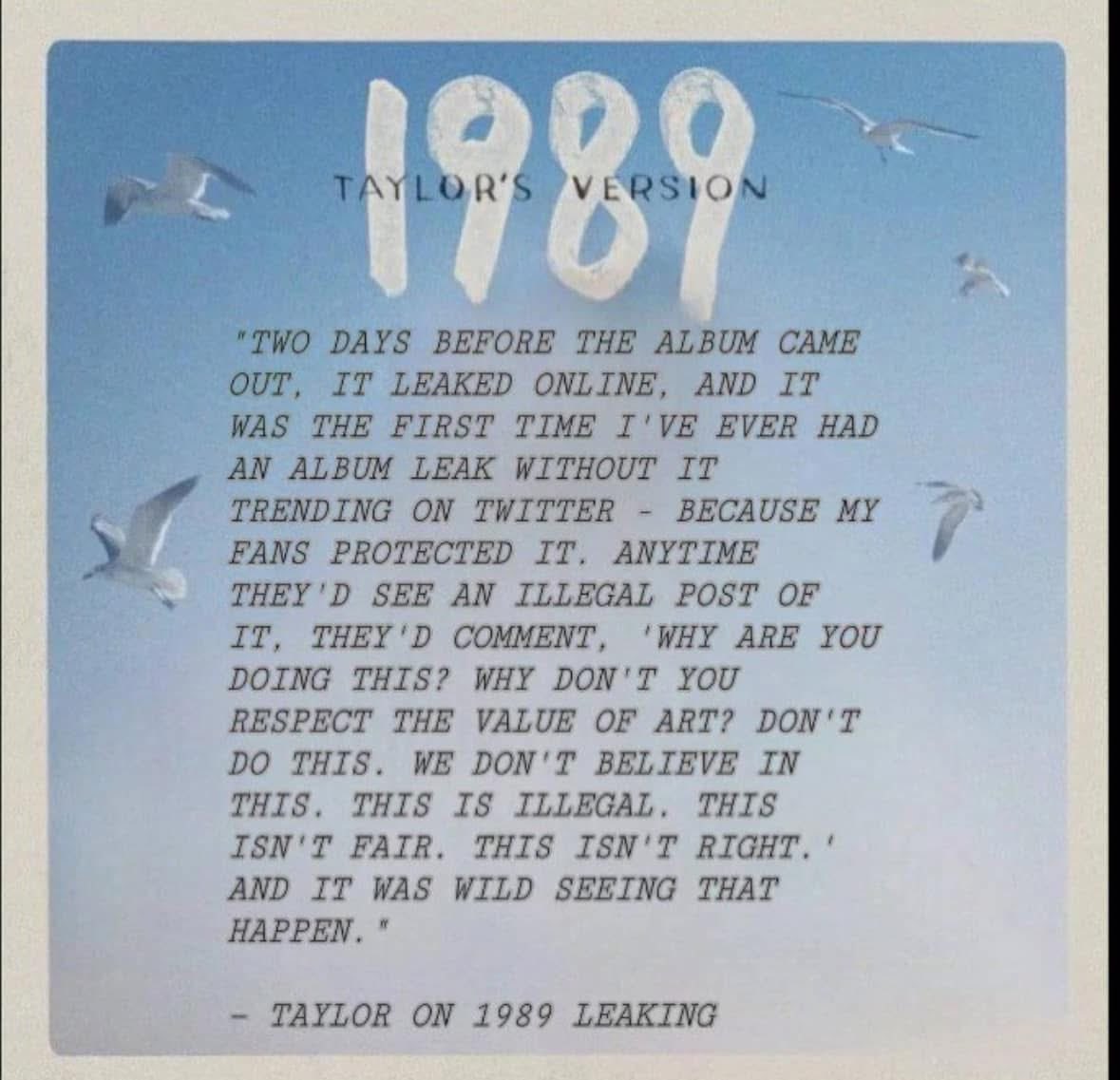 ttpdholic's tweet photo. Some swifties really need to remember this https://t.co/SveWp7rZP3
