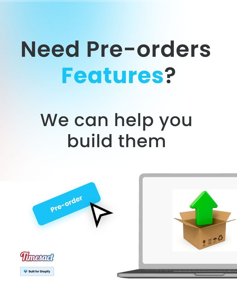 timesact's tweet photo. Build smarter #Shopify stores that never stop selling.

Help your clients reduce chaos and protect cash flow with @Timesact pre-order logic.

Future-proof their tech stack and boost your value as a dev.

Join our Partner Program today: https://t.co/i2QBAzNPb7

#Timesact #TechTips https://t.co/Q1IQxbAML5