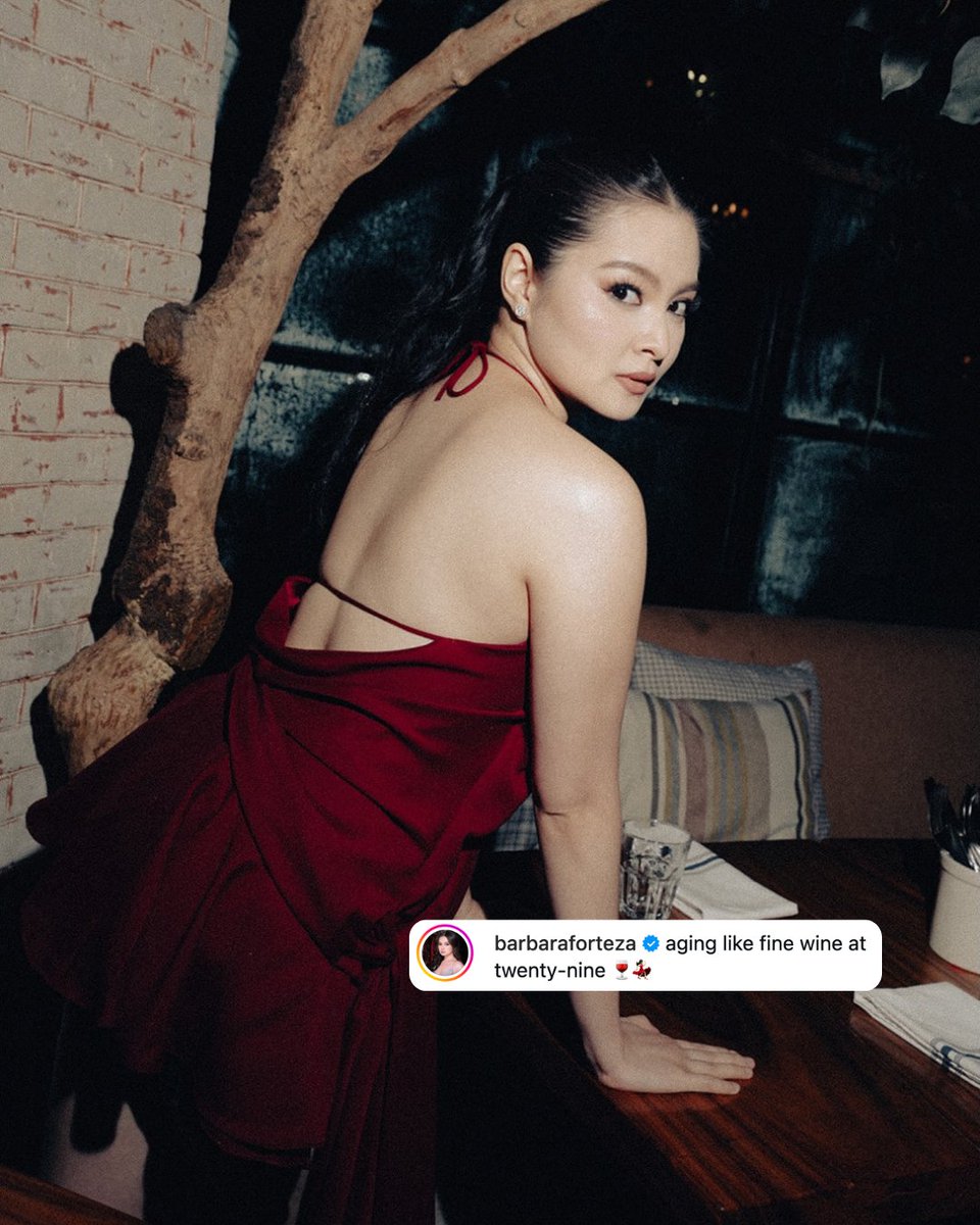 gmanetwork's tweet photo. YES, BARBIE. YOU'RE DEFINITELY AGING LIKE FINE WINE! 🍷✨

Another year older, but #BarbieForteza somehow looks like she hasn't aged a day in these stunning snaps from her 29th birthday celebration.

📸: Nice Print Photo via barbaraforteza / Instagram https://t.co/u8VZG7aiK3