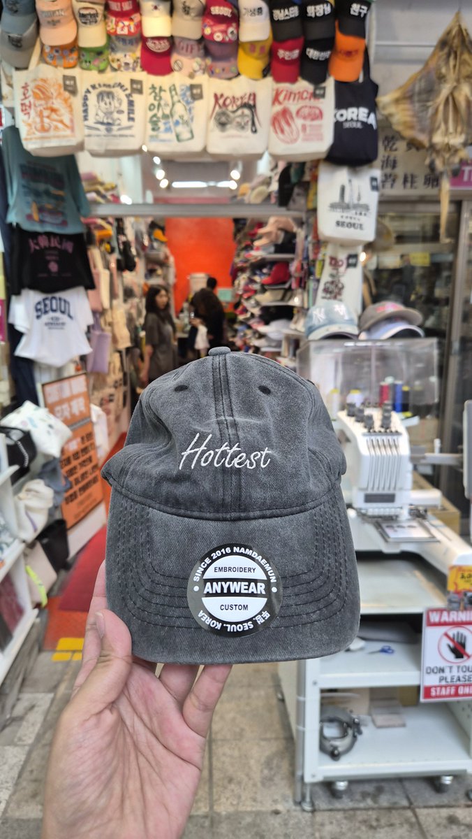 blame2pm's tweet photo. Personalised this cap at Namdaemun and it turned out so niceu~ https://t.co/ROIo6vHIkP