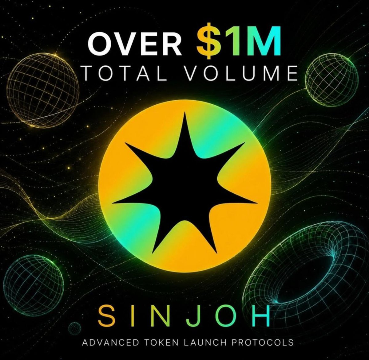 SinjohDeFi's tweet photo. Sinjoh has driven over $1M in volume since its launch just 1 week ago! 💫 https://t.co/q5t0ayhslO