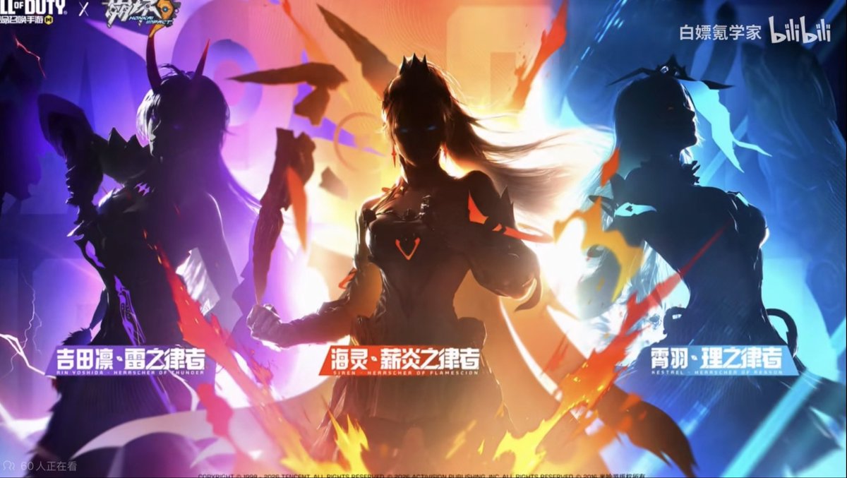 marisahonkai's tweet photo. Heyy Codm x Honkai Impact collab!!!
And theyre using trio herrscher from the good times 
#HonkaiImpact3rd https://t.co/Fm9XQoAEos