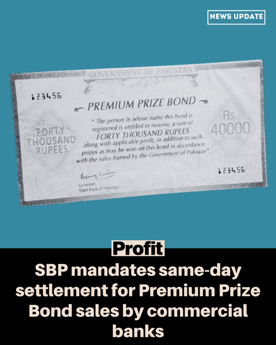 Profitpk's tweet photo. Delayed settlements to attract penalty at overnight reverse repo rate, as banks held liable for erroneous profit or prize payments due to reporting errors

Read: https://t.co/J1tQ5TGKDM https://t.co/KJJ5zT1w7l