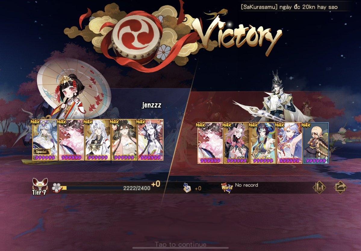 __jenzzz's tweet photo. I’m just testing this new team even tho it doesn’t make sense lol but I won twice already

Both put Hitotsume bc they thought I’ll use Masakado.. https://t.co/sNvBxYwPnB