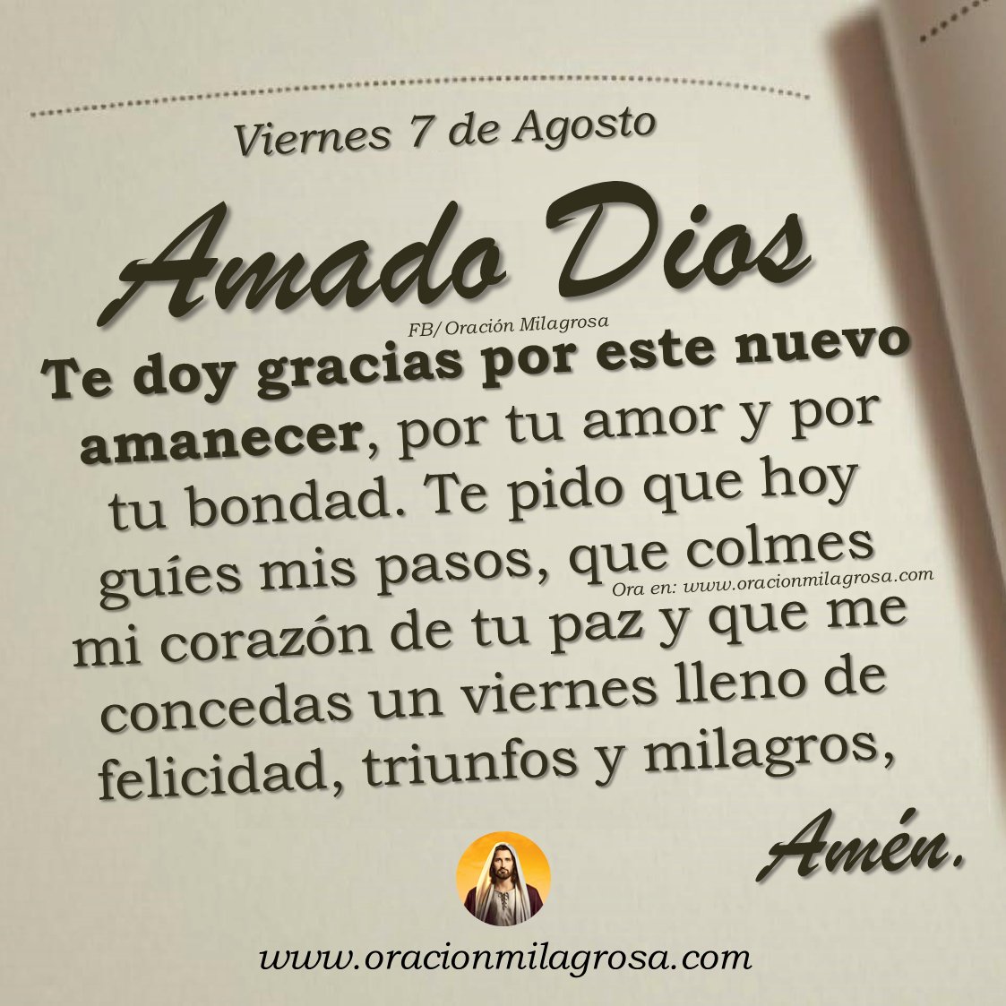 oracion_milagro's tweet photo. Oración para el viernes 7 de agosto de 2026: https://t.co/LgDChbLpDi ✨