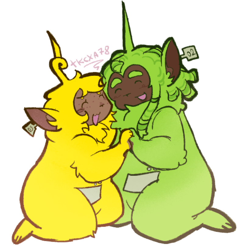 tkcxa78's tweet photo. dipsy and laa-laa so cute #slendytubbies https://t.co/CpUfYvKuWp
