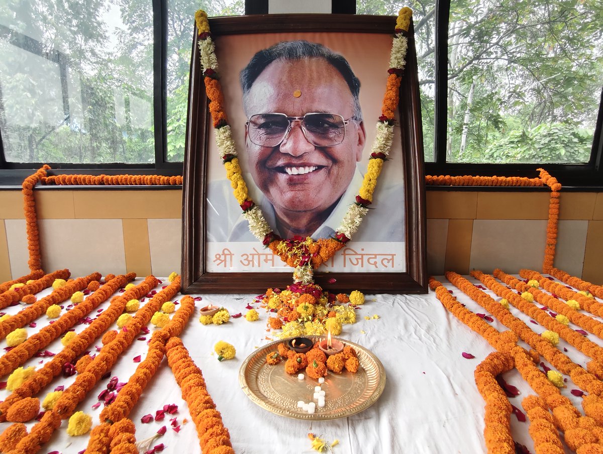 NalwaSteel's tweet photo. Remembering the visionary leader, industrialist, and philanthropist Bau Ji Sri O. P. Jindal Ji on his 96th Jayanti.
His vision, humility, and dedication to nation-building continues to inspire generations. 🙏
@JindalSteel_In https://t.co/RbSSRZbFse