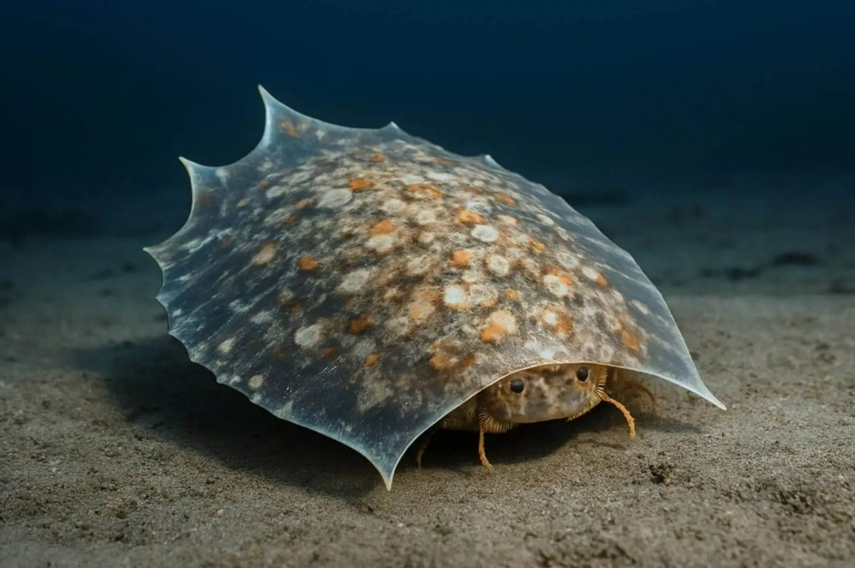 CRCpaleos's tweet photo. PALEOESPECIES
Helmetia expansa
Artrópodo basal 
Cámbrico de Canadá, 505Ma
🖌️Christian Pérez https://t.co/WWBlZGo5Zo