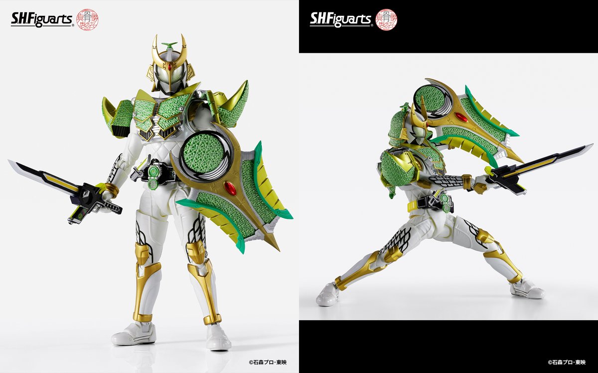 t_features's tweet photo. 『#仮面ライダー鎧武』より
「S.H.Figuarts（真骨彫製法） 仮面ライダー斬月 メロンアームズ」が魂ウェブ商店にて8/7 16時より受注開始
🛒ご予約は→ https://t.co/CTahuWoY8i

鉄壁の盾メロンディフェンダーのボリュームは必見。
真骨彫製法シリーズにてライダー戦国時代が加速する――
#t_shf https://t.co/x0ekOqwztY