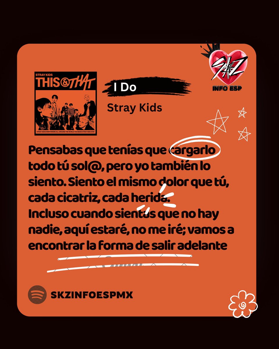 skzinfoesp's tweet photo. Si quieres dedicar una canción o proyectarte aquí tienes un poquito de la letra de cada canción del álbum nuevo de Stray Kids 🔥

SKZ THIS AND THAT DAY
#StrayKids_THIS_AND_THAT_OutNow
#This_And_That 
#THIS도_THAT도_스키즈 https://t.co/ndLxcQdrB9