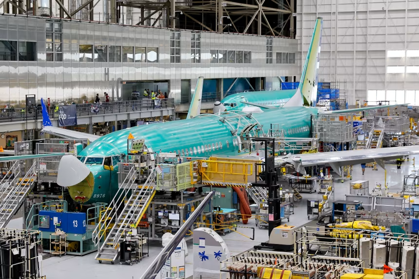 aviationbrk's tweet photo. The Federal Aviation Administration has ordered inspections of 471 US-registered Boeing 737 MAXs for cracks in the body of the plane, warning that undetected damage could reduce the aircraft’s structural integrity.

In a statement the FAA said, "The FAA is adopting a new airworthiness directive (AD) for certain Boeing 737-8, 737-9, and 737-8200 airplanes. The AD was prompted by reports of cracks in the bear strap at the forward upper corner of the forward galley door cutout. It requires an inspection of the fuselage skin for existing repairs and applicable on-condition actions."

Last month, the FAA proposed another airworthiness directive that would require the inspection of seat assemblies on 453 Boeing 737 Max jets in case they were incorrectly installed.