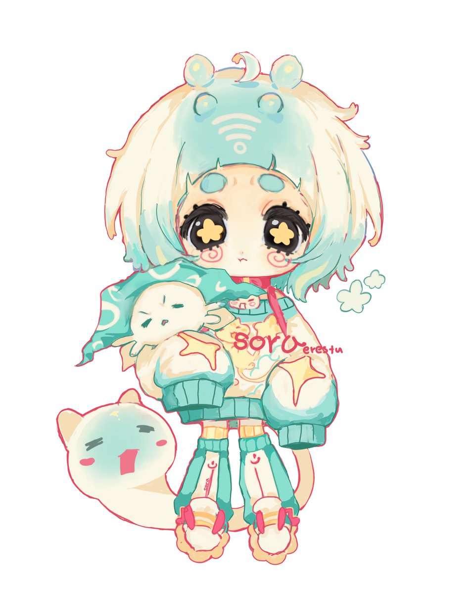 SORAerestu's tweet photo. Im doing chibis yayy https://t.co/aSRsm5Awks
