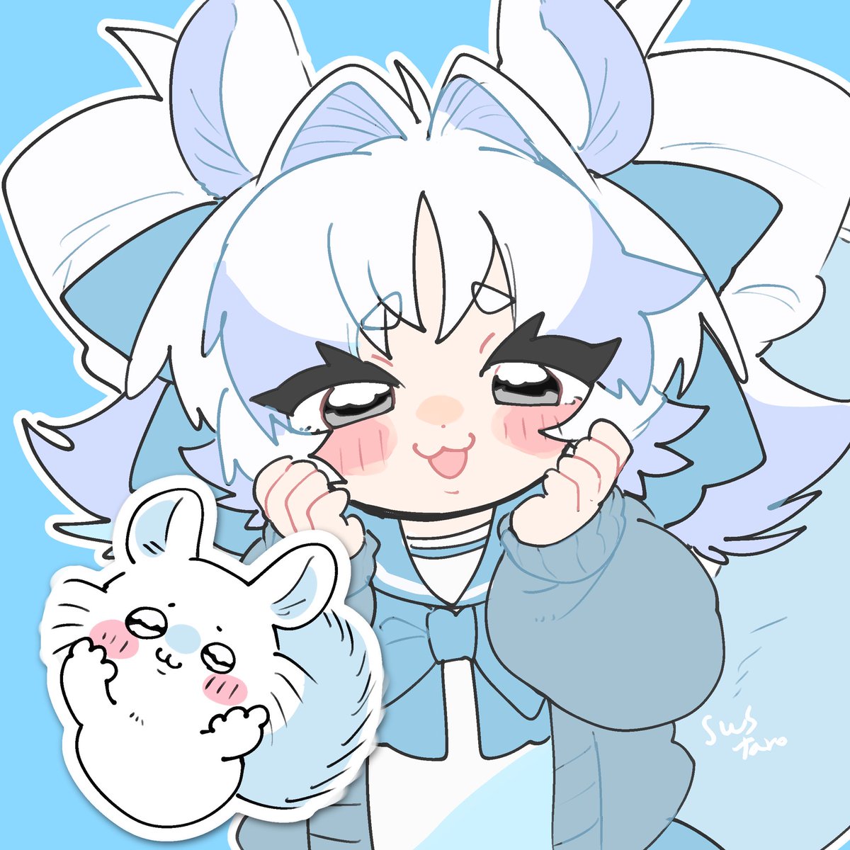 swstarou's tweet photo. 落書き。ﾓﾓﾝｶﾞ擬人化 https://t.co/PWFRXr3fOC