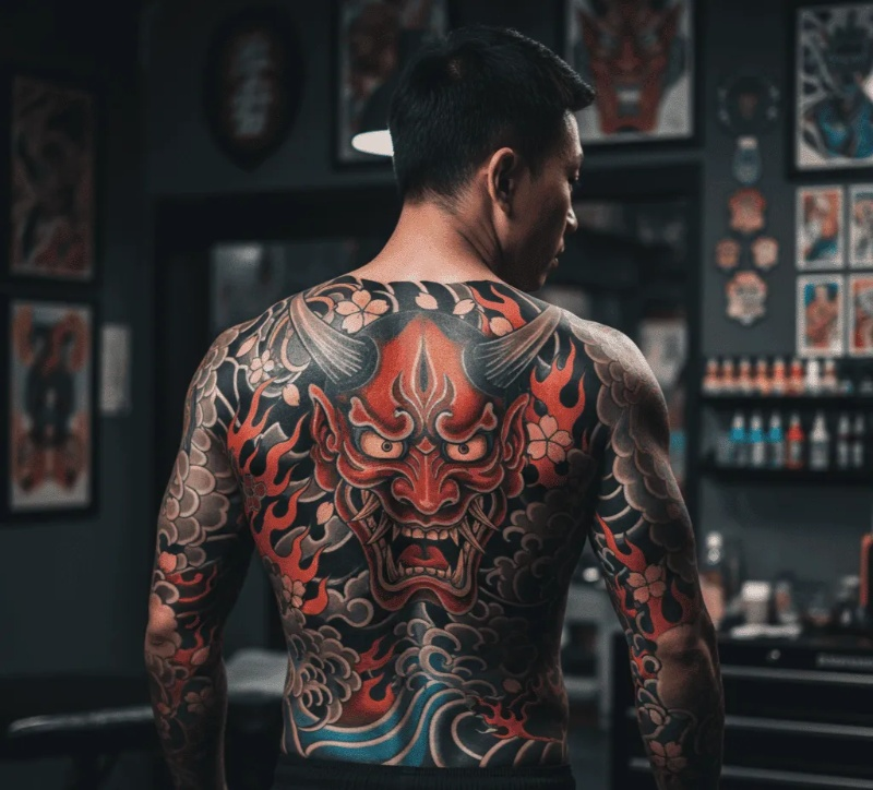 VishalMalvi_'s tweet photo. hey @grok, why did Japan's Yakuza gangsters willingly cover their entire bodies in painful irezumi tattoos, even though it made them permanent outcasts from Japanese society? https://t.co/mZkozg8qx2