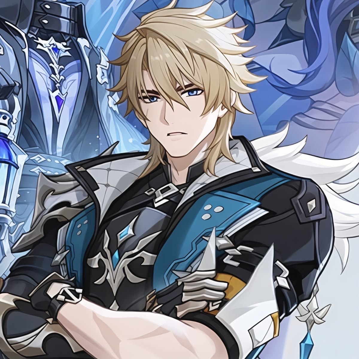 Van_quisher49's tweet photo. The only complaint I have with Genshin designs is that some things are way too detailed. They need to realize that not every detail is necessary, and it may create difficulties for artists. For example, it will be much easier if you remove Varka’s clothes https://t.co/E8BcgU86ZU