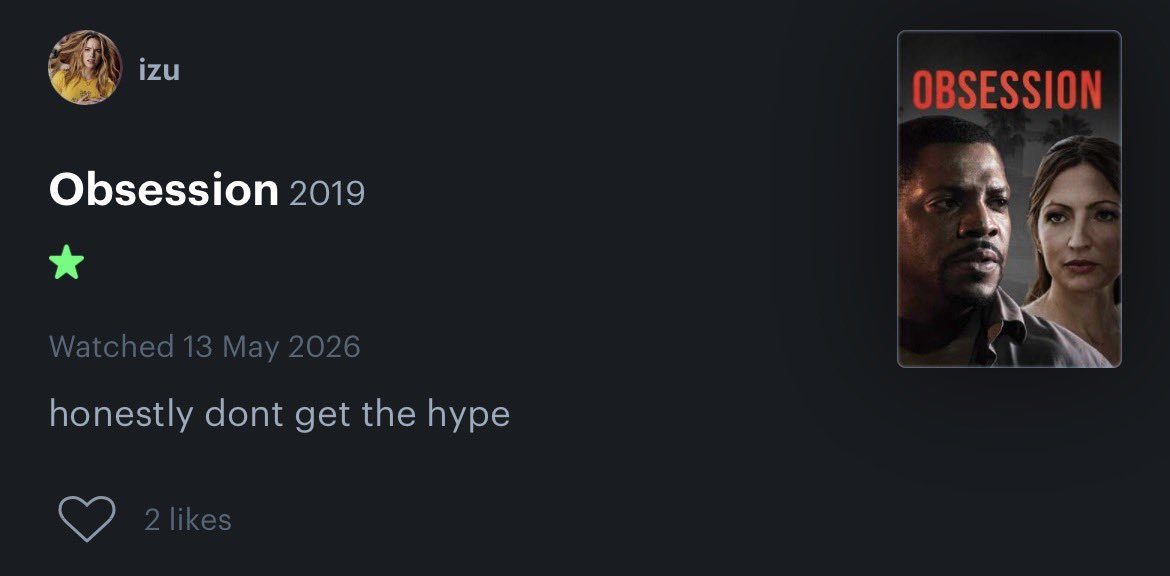OdobiN5's tweet photo. bro watched the wrong Obsession and started a whole beef with a movie that didn't even know him 😭 https://t.co/1cxnjwqjBi