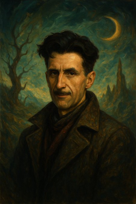 sivriikalemler's tweet photo. "Zeki bir insana en büyük işkence, cahillerin tercih ettiği düzende yaşamaktır."  — George Orwell https://t.co/4H3iHFkYZ4