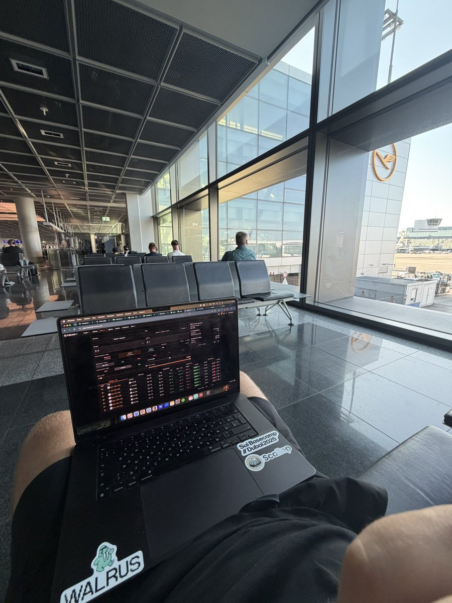 plutouttahere's tweet photo. Flying to Madrid for the weekend.

$ENA ranging 3 days in a row, literally free money with simple grid bot on @tread_fi. 
Us stocks earning also while session is closed.

#summerMMute https://t.co/hvgcI5vcM0