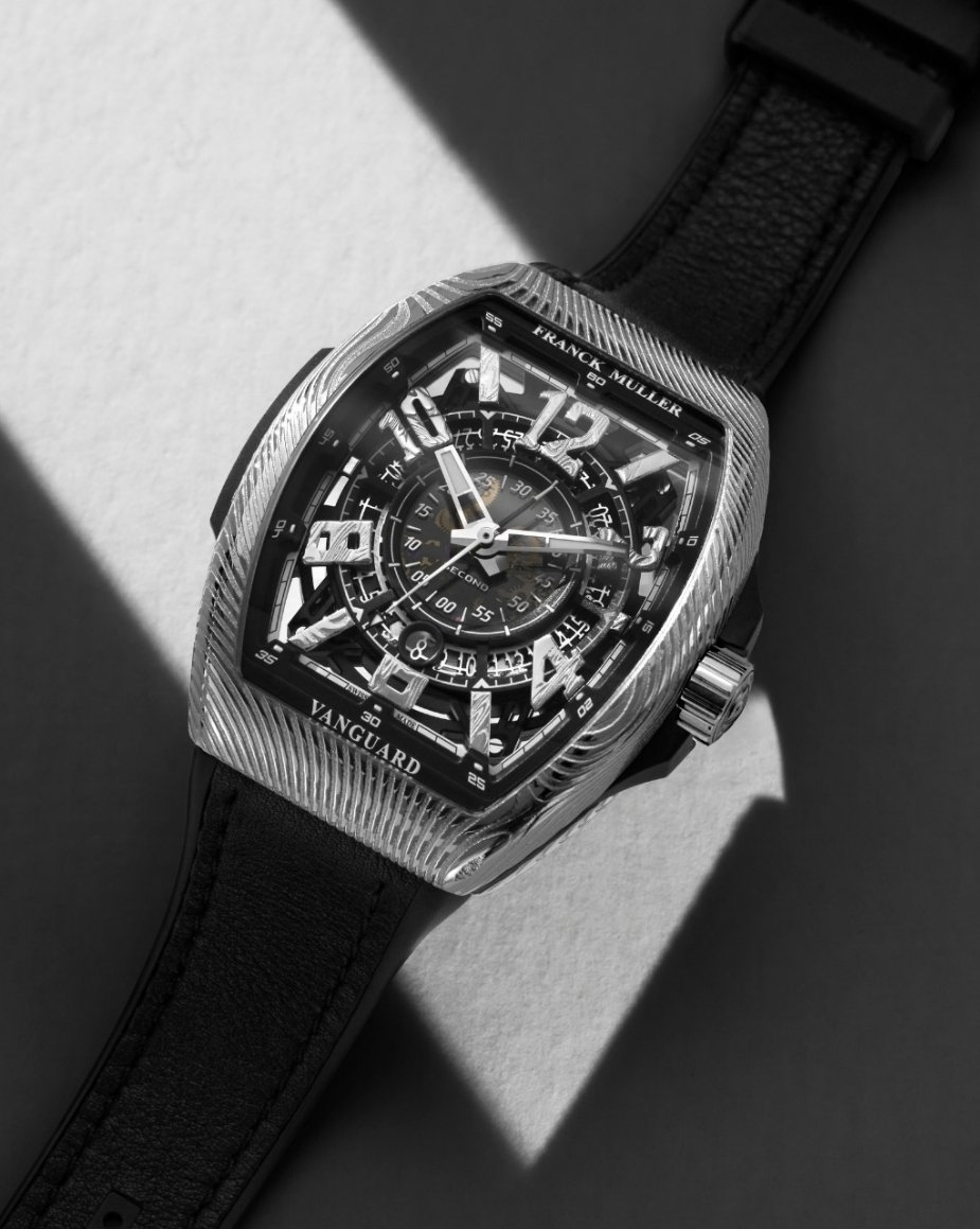GlobalWatchClub's tweet photo. Franck Muller Vanguard Damascus Steel Racing 🚘 https://t.co/22c2aFtDJV