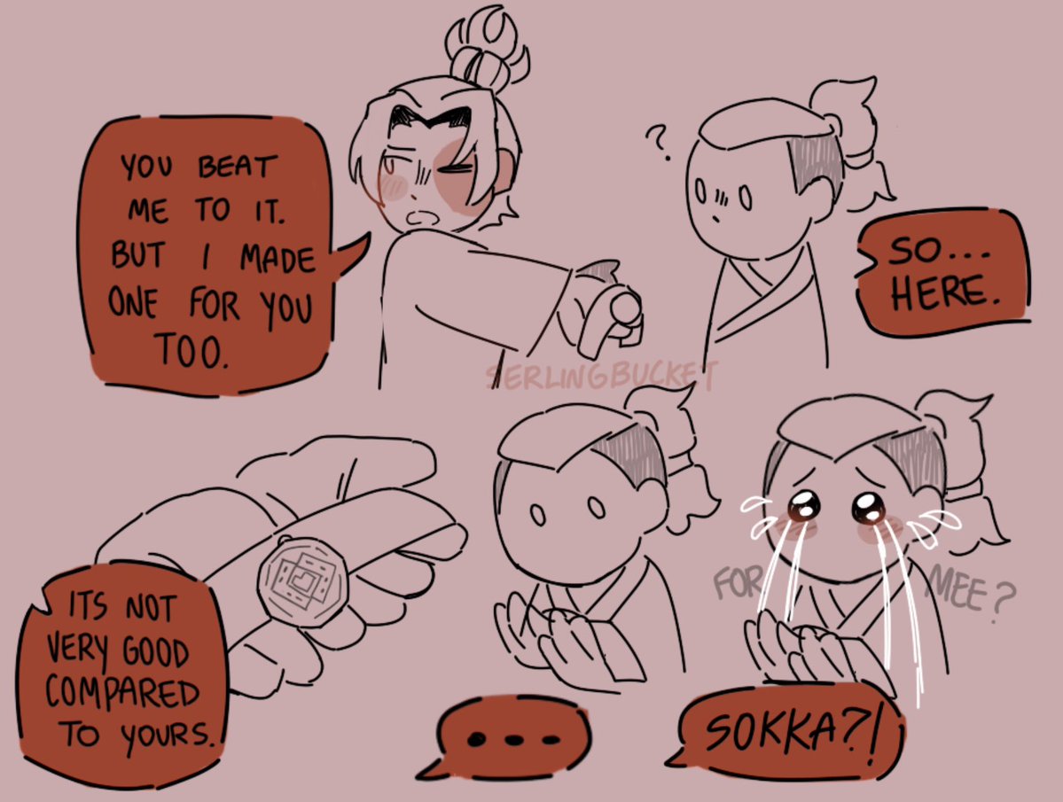 SerlingBucket's tweet photo. #zukkaweek2026 : Betrothal necklace 
Sokka doesn’t care if it’s the worst thing ever he WILL cry about receiving a thoughtful gift https://t.co/lQyPv3u7Fj