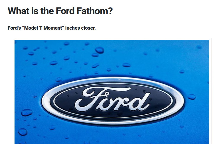 Car_Guy_Tom's tweet photo. Ford's $30,000 electric pickup finally has a name: https://t.co/OhAuLKZUlU #FordFathom #ElectricVehicles #ModelNames https://t.co/Dy88RNUDeM