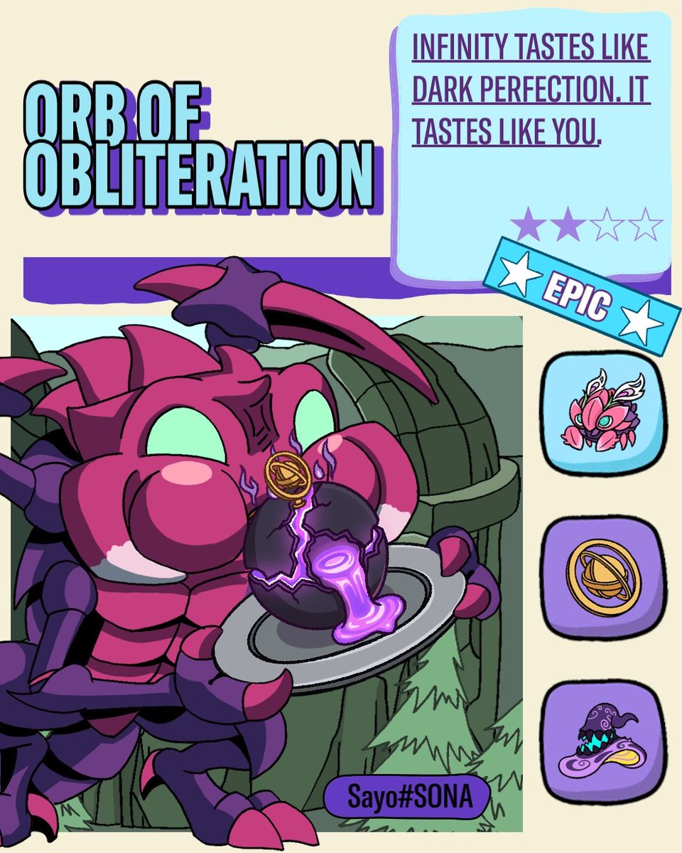 SayoStark's tweet photo. I just cooked a new dish for Cho'Gath, but his stomach is like a bottomless pit! Think you can do better? Then it's your turn to feed him! https://t.co/tsLM1WrWzc https://t.co/ajwIFIdpJD