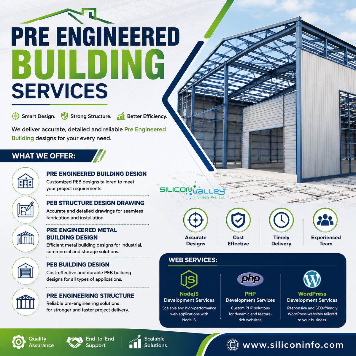 silicon_ltd's tweet photo. 🚀 Pre-Engineered Building Services for Efficient Structural Planning
Silicon Valley provides Pre-Engineered Building Services with detailed design and structural drawings to help simplify complex building projects.
https://t.co/RmJuwFsHY6
#PreEngineeredBuilding #PEB #PEB https://t.co/z8HtOHnkFl