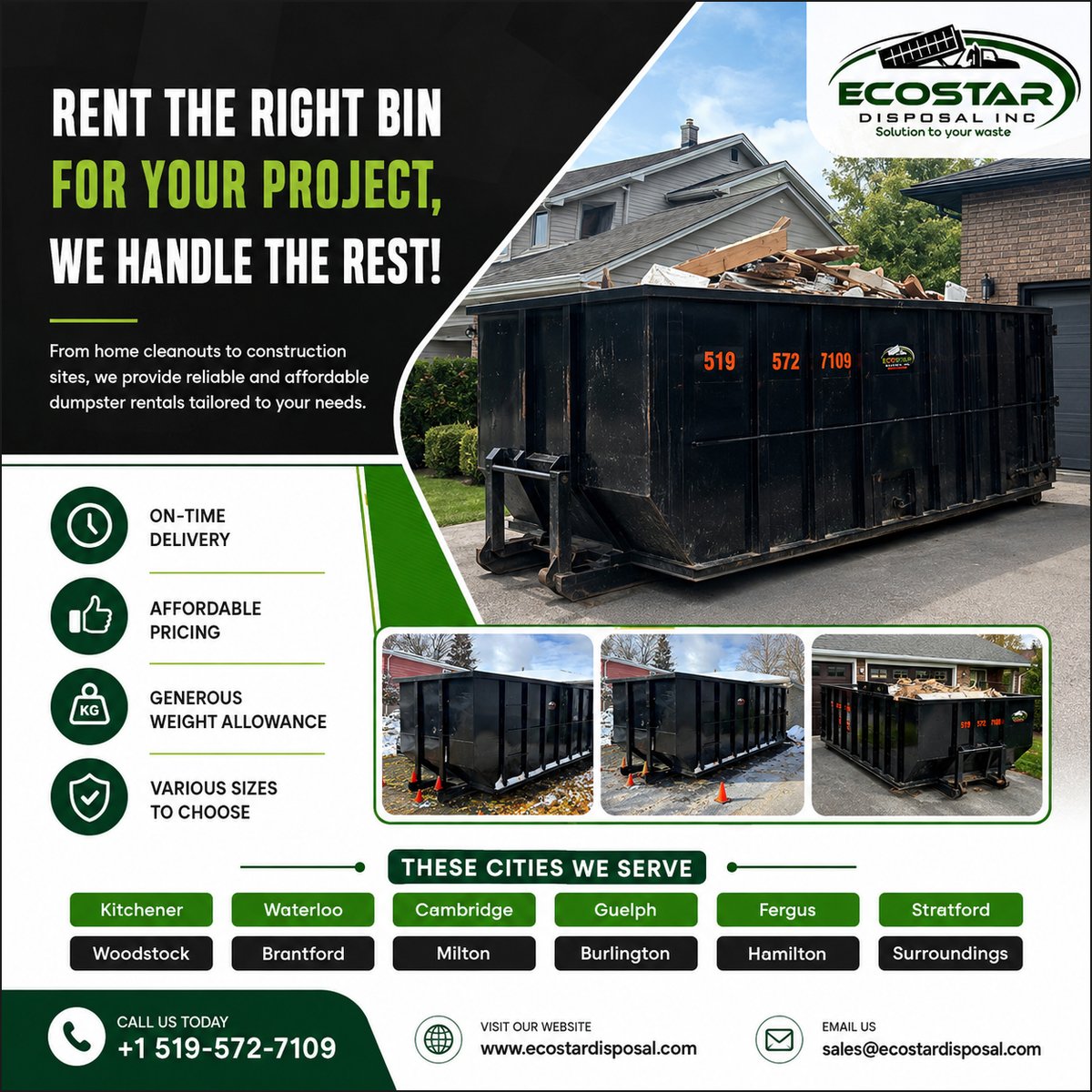 ecostardisposal's tweet photo. 🚛 Rent the Right Bin for Your Project!

Every project deserves the right dumpster. Whether you're tackling a home cleanout, remodeling your space, or managing a construction site, Ecostar Disposal Inc. 

#EcostarDisposal #DumpsterRental #BinRental #WasteManagement #DumpsterBin https://t.co/k4kPqSBVVp