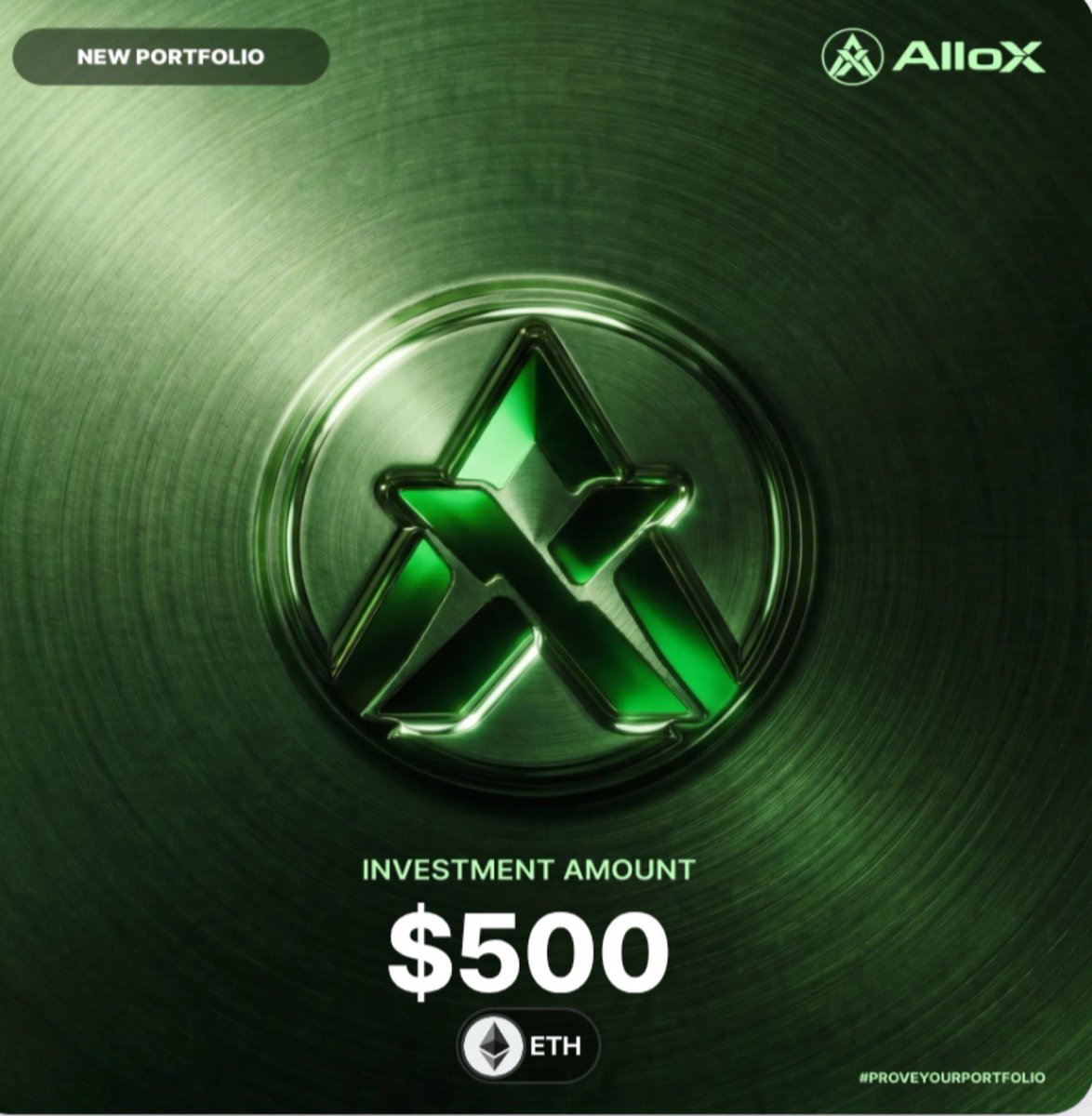 Anasdon789's tweet photo. Today I changed my submission to ETH
Here is my submission . @alloxdotai 🚀

#ProveYourPortfolio #AlloX https://t.co/RavyqlSTyz