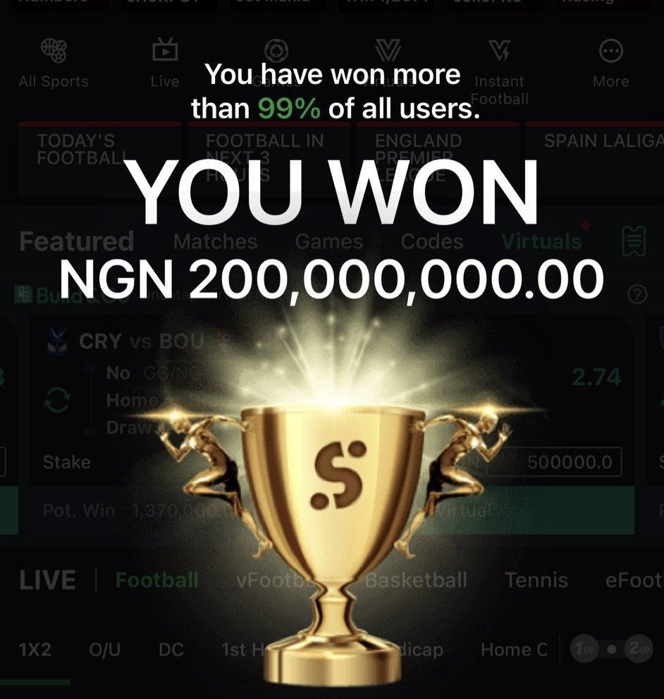 King__Lekan's tweet photo. Boom 💥 💥 💥 💥 💥 
Drop your won slips.
.
This is what we want to say this weekend, let it be this weekend dear Lord 🙏 https://t.co/HVNZwNc0F9