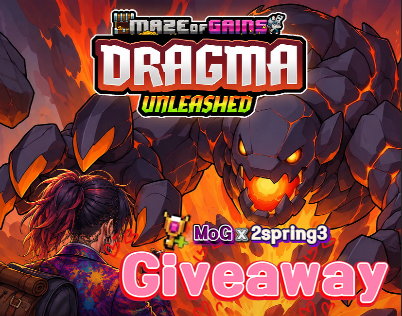 wlgns5388's tweet photo. MoG 2.0(@onchainheroes): Dragma Unleashed is LIVE! + "Key Giveaway"

Maze of Gains has been rebuilt from the ground up!
Dragma Unleashed is live now through Sept 3. Get in early!

To celebrate, Giveaway 20 Keys (10 winners x 2 keys each)!

1️⃣ Follow @onchainheroes & @wlgns5388 
2️⃣ Like & RT pinned post: https://t.co/hC9DowVy8h
3️⃣ Like & RT this post 
4️⃣ Drop your AGW address below

Ends in 24 hours!