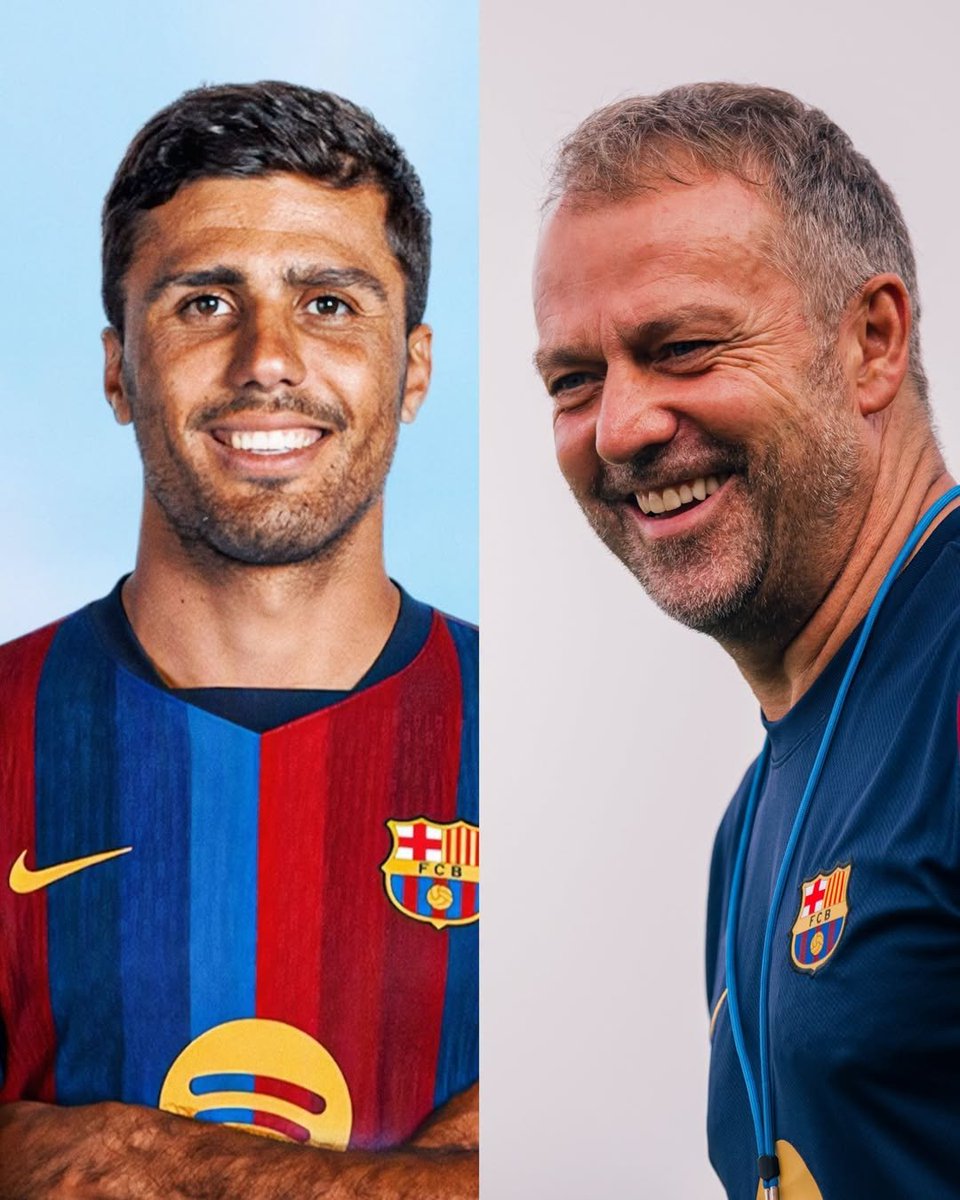 BarcaUniversal's tweet photo. 🚨 BREAKING: Barcelona and Hansi Flick believe Rodri is the experienced leader the squad needs to compete for every major trophy.

Flick personally pushed for the signing and called Rodri to explain the project, with the midfielder now giving Barça his approval. The coaching staff value his experience, leadership and ability to control the biggest Champions League matches, especially after Lewandowski’s departure.

Barça also believe Rodri can coexist with Marc Bernal rather than block his development, while Frenkie de Jong’s long-term absence makes another top midfielder even more necessary.

— @sport