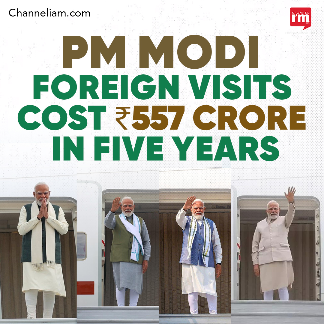 Channeliam's tweet photo. The Centre has revealed details of #PMModi’s #ForeignVisits, stating that ₹557 crore was spent between 2021 and 2026 as India signed 316 #MoUs and strengthened partnerships with several countries.
𝒇𝒐𝒓 𝒎𝒐𝒓𝒆 𝒅𝒆𝒕𝒂𝒊𝒍𝒔
https://t.co/tefUp6XjcF
#MEA #RajyaSabha https://t.co/Qtqv4oByMR