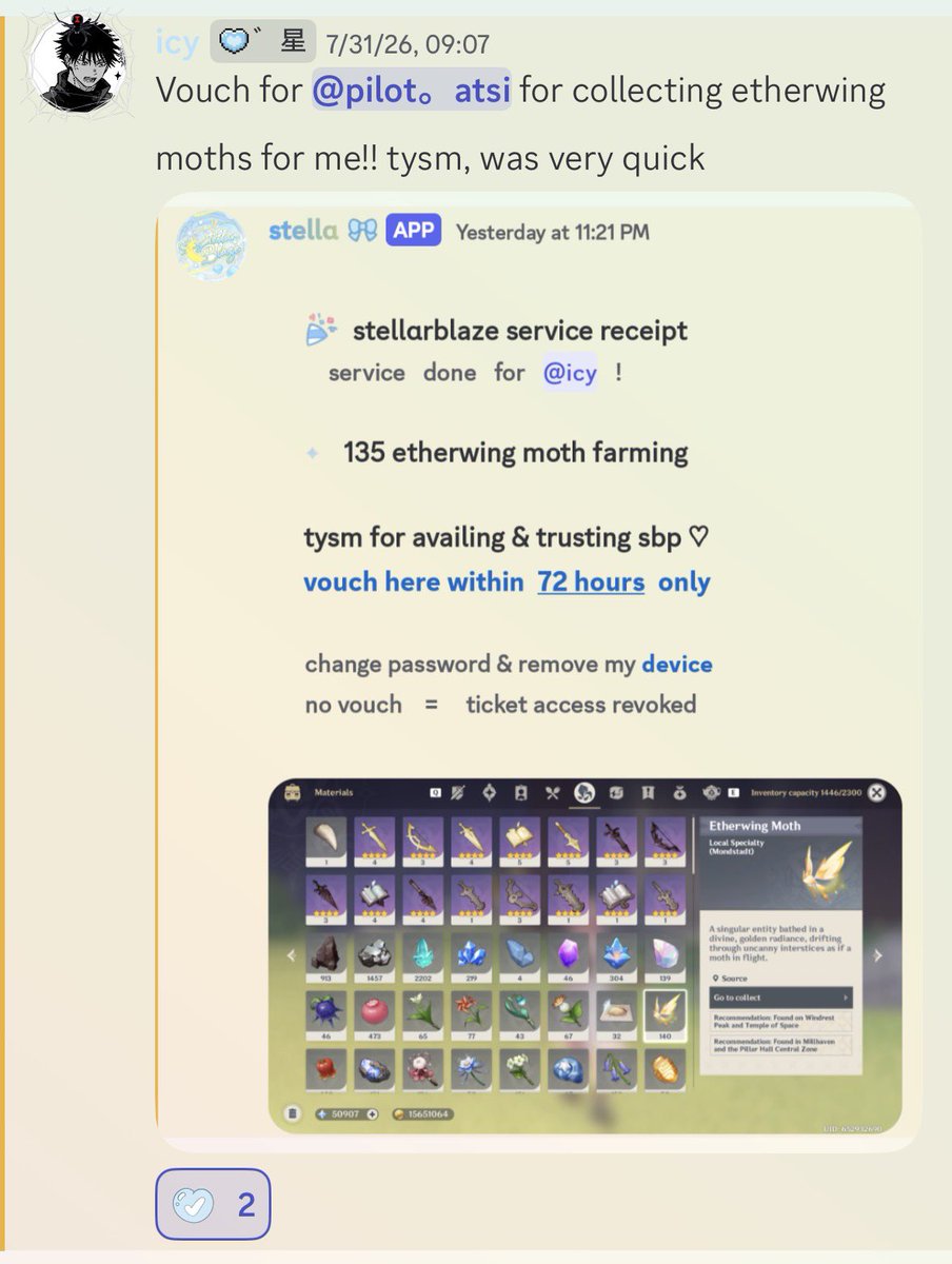 sokopilot's tweet photo. vouch 46⠀୨୧⠀pαid srvc
꒰  135 local specialties farming ! https://t.co/xONVk6HtZ5