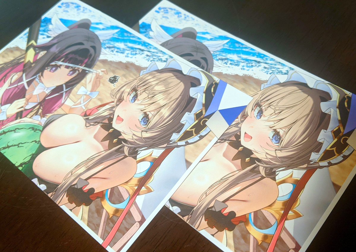 thesecond1372's tweet photo. 会場限定配布ポストカード届いた😴🙏

「あ、ハイライト塗り忘れた...」ってなって実は再発注したんですよね🥴 https://t.co/V5FckKdmrz