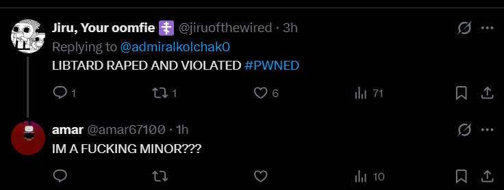 jiruofthewired's tweet photo. why do minors these days just loooove telling random people on the internet that they're minors like it's a special status? 

no wonder you guys get groomed en masse https://t.co/1GwLnYkBZA