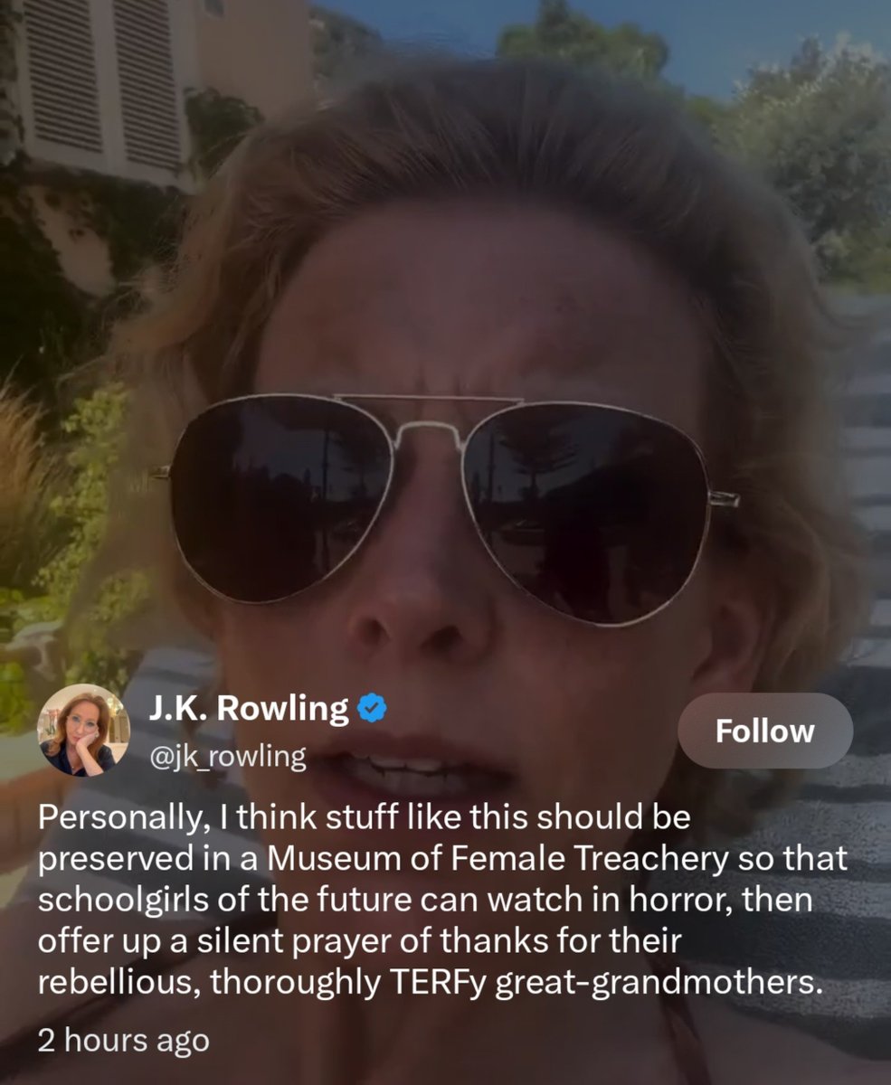 Jess_did_it_x's tweet photo. JK: "We should establish a Museum of Female Treachery"

TERFs: We love it! That's not patriarchal at all! Sign us up!

History will show TERFism is an artful right-wing distortion of feminism and LGBTQ+ activism, orchestrated to attack the human rights of both vulnerable groups. https://t.co/DUP6rnxlsZ