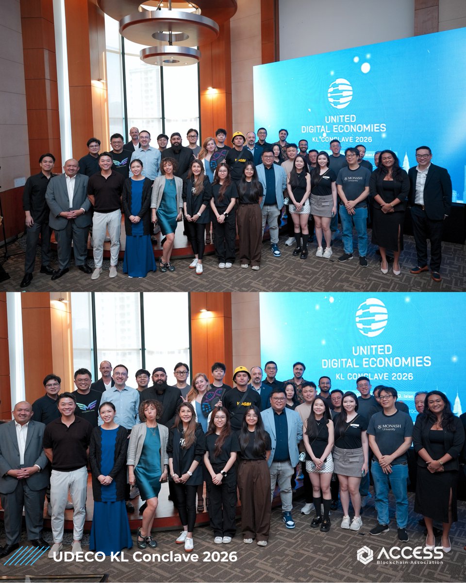 accessmalaysia's tweet photo. ASEAN's digital economy just leveled up 🇲🇾

On 28 July, ACCESS Malaysia hosted the inaugural UDECO KL Conclave, uniting blockchain, fintech &amp; policy leaders across the region.

We signed new MoUs with @AccessSg , FAOM &amp; @WomenInTechOrg , expanding UDECO's founding coalition. https://t.co/oyX30Jfqmb