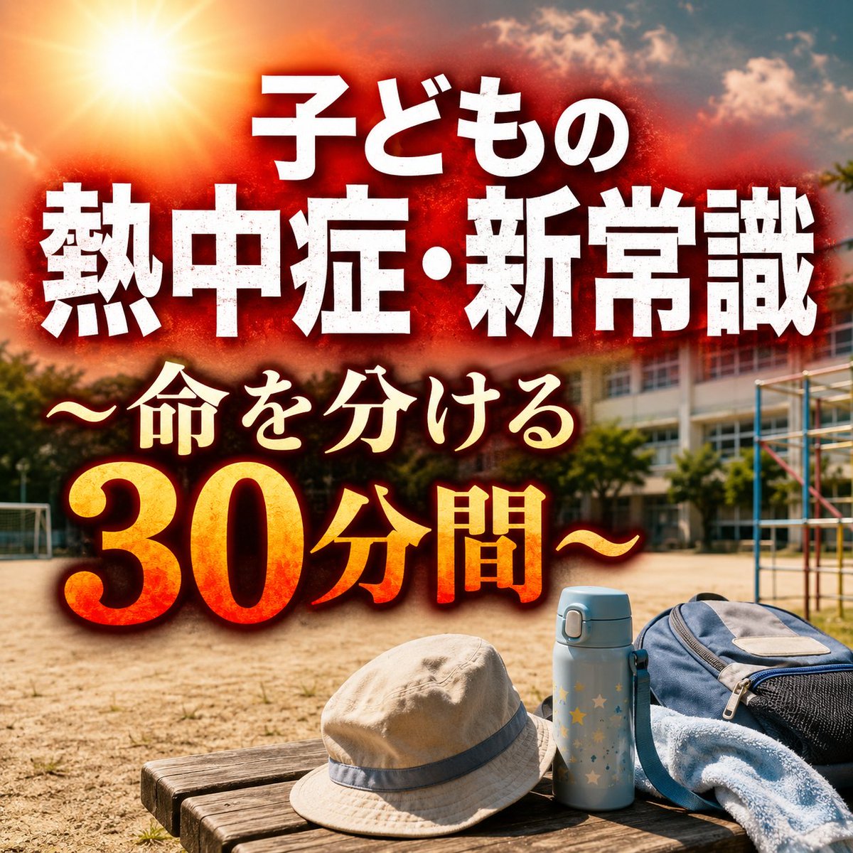 doctor_nw's tweet photo. もし、わが子が暑さで突然倒れたら——そのとき、何をすればいいのか？
熱中症は、倒れてから「最初の30分」の対応がその後を大きく左右します。子どもの体温調節の特徴から、本当に注意すべきリスク、いざという時の対処法までを現役小児科医が最新の知見をもとに解説します。
全文無料で読めます。