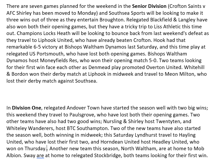 HantsLeague's tweet photo. Weekend preview: https://t.co/ESX1EEZxLz